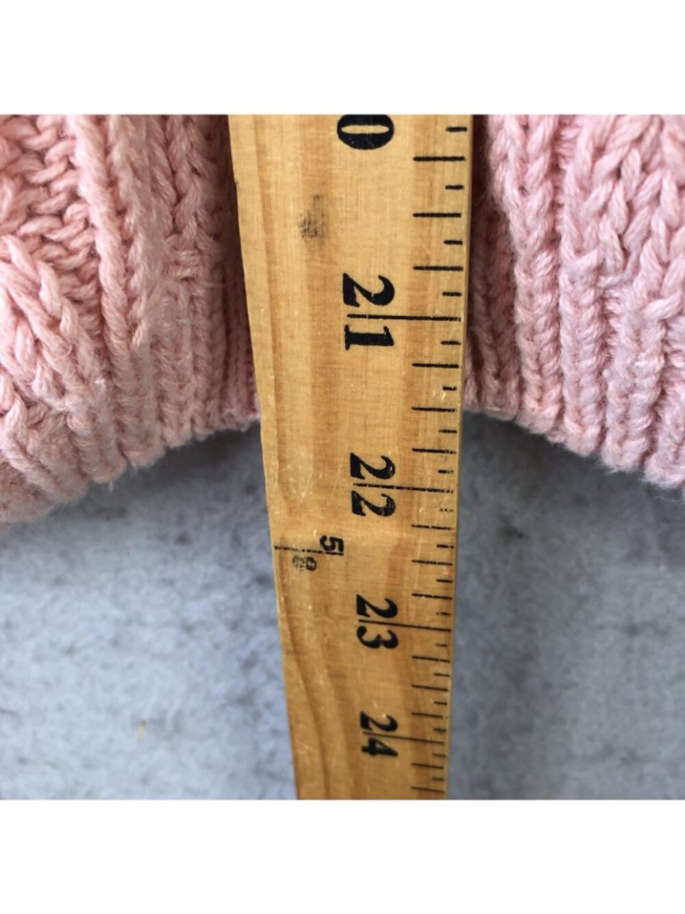 Vintage Pastel Cardigan Sweater Womens S Pink Ramie Cable Knit Fisherman Twee - Picture 4 of 16